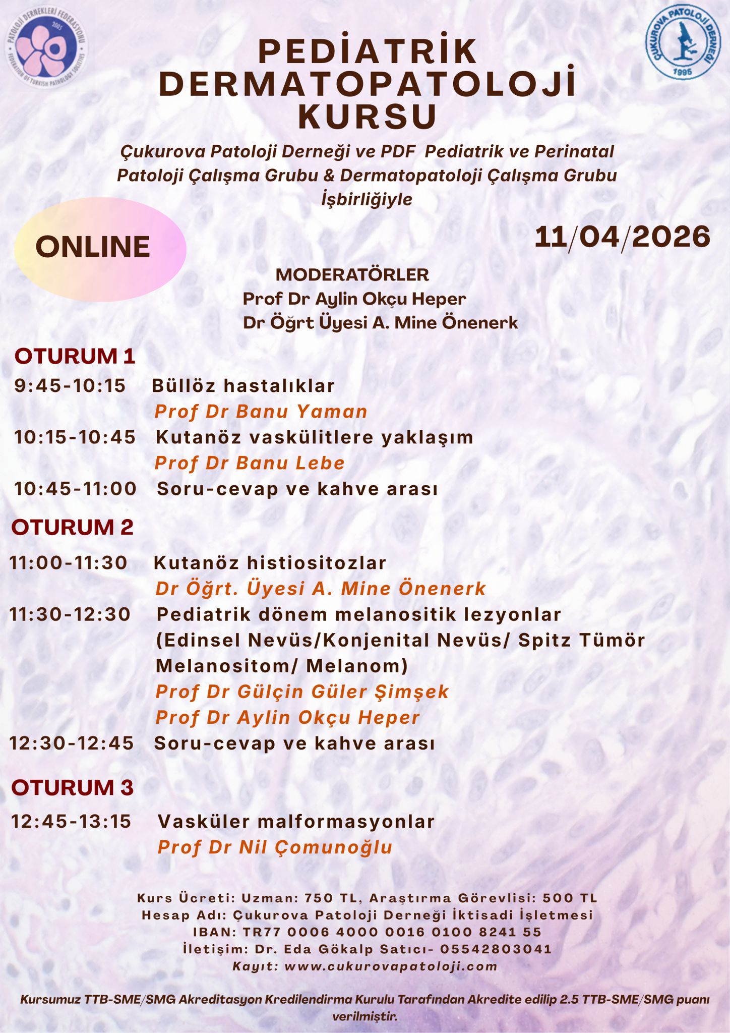 Pediatrik Dermatopatoloji Kursu